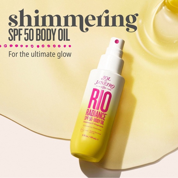๐ Sol de Janeiro Rio Radiance Shimmering Body Oil SPF 50 ๐ FULL SZ - Picture 1 of 4